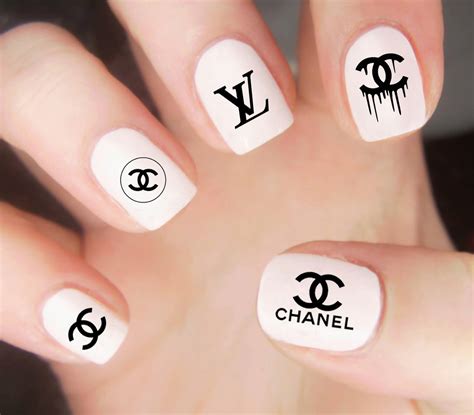 lv gucci chanel nail stickers|chanel nail stickers.